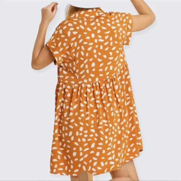 🧡New Adorable Animal Print Baby Doll Mini Dress ,Tunic Top🧡 - Picture 4 of 6